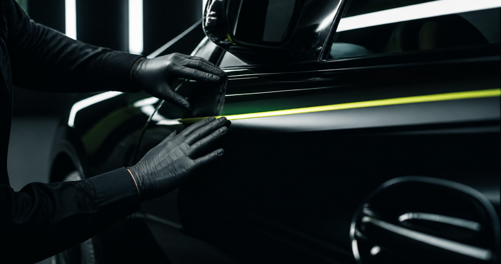 Detailed inspection of a premium vehicle